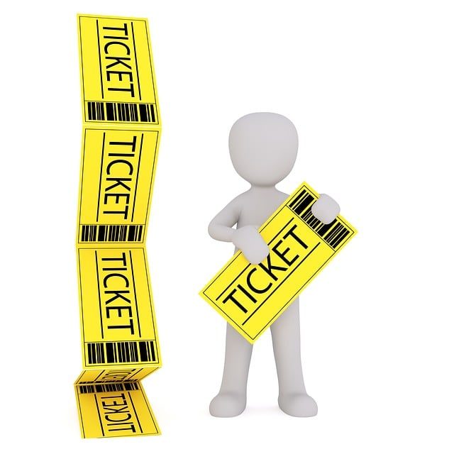 Raffle tickets for a fundraising event